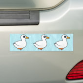 Birdorable Pekin-eend Bumpersticker (Op auto)