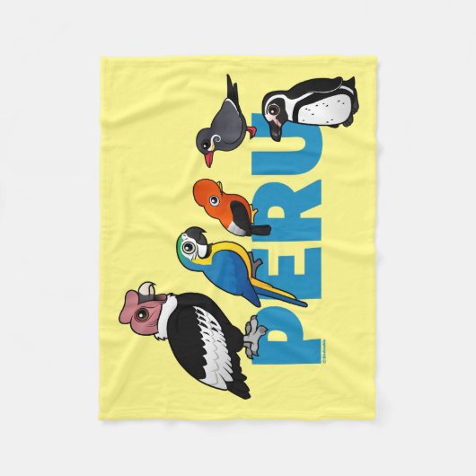 Birdorable Peru Fleece Deken (Voorkant)