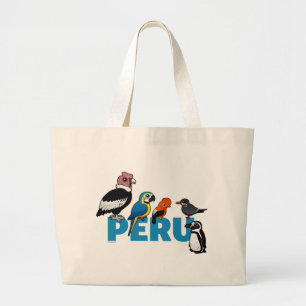 Birdorable Peru Grote Tote Bag