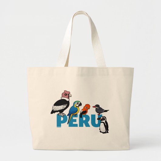 Birdorable Peru Grote Tote Bag (Voorkant)