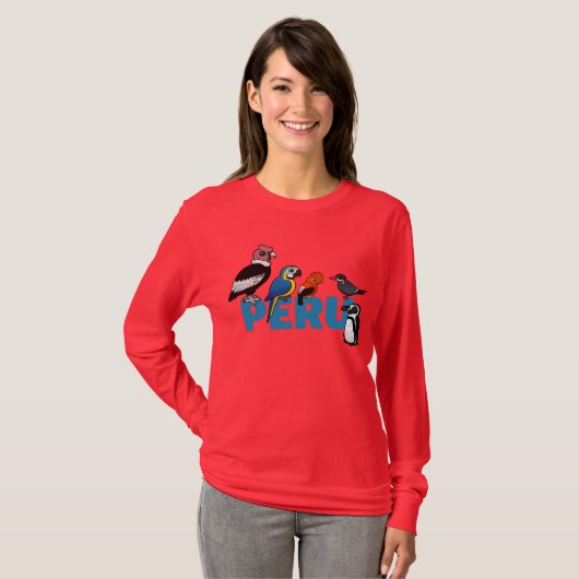 Birdorable Peru T-shirt (Voorkant volledig)