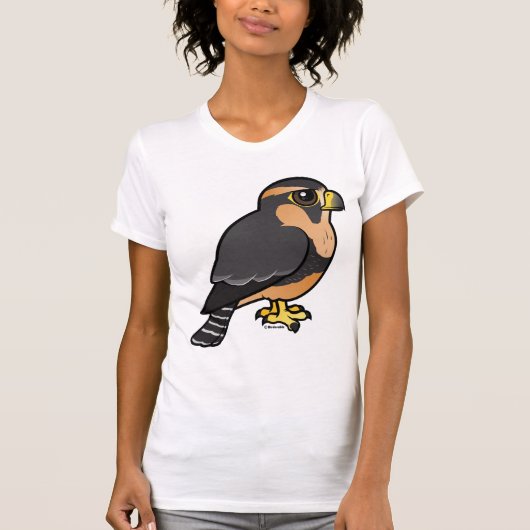 Birdorable Peruvian Aplomado Falcon T-shirt (Voorkant)