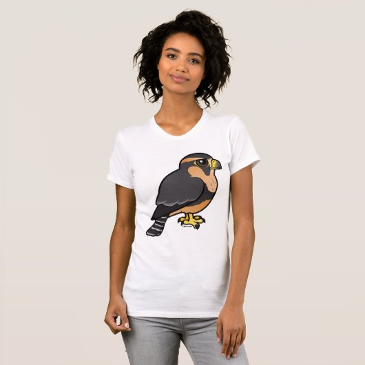 Birdorable Peruvian Aplomado Falcon T-shirt (Voorkant volledig)