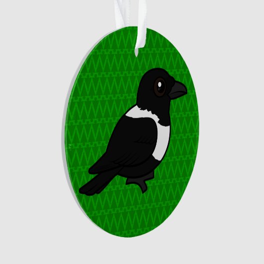 Birdorable Pied Crow Ornament (voorkant)