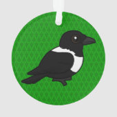 Birdorable Pied Crow Ornament (achterkant)
