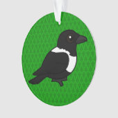 Birdorable Pied Crow Ornament (voorkant)