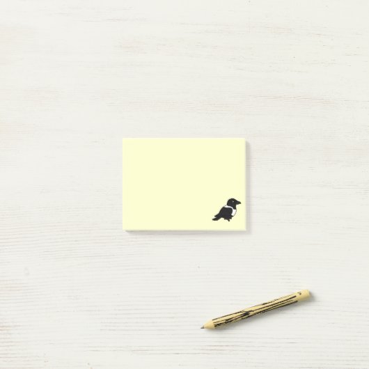 Birdorable Pied Crow Post-it® Notes (Op bureau)