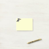 Birdorable Pied Kingfisher Post-it® Notes (Op bureau)