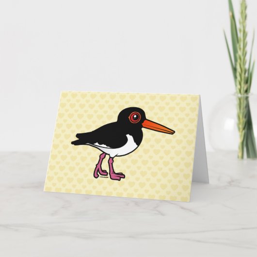 Birdorable Pied Oystercatcher Kaart (Voorkant)