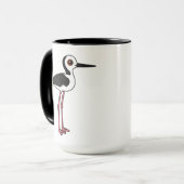 Birdorable Pied Stilt Mok (Voorkant links)