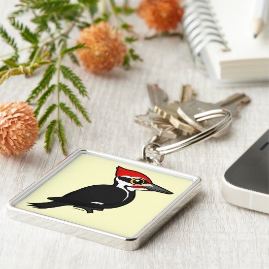Birdorable Pileated Woodpecker Sleutelhanger (Zijkant)