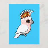 Birdorable Pink Cockatau Briefkaart (Voorkant)