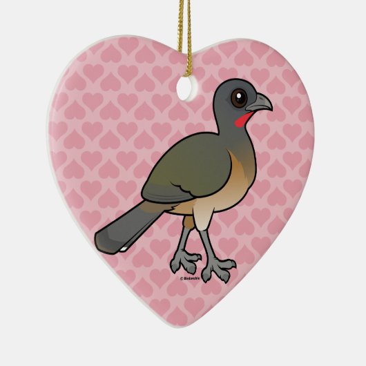 Birdorable Plain Chachalaca Keramisch Ornament (Rechts)