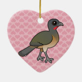 Birdorable Plain Chachalaca Keramisch Ornament (Achterkant)