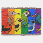 Birdorable Pride Flag Deken (Voorkant)