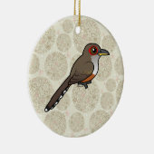 Birdorable Puerto Rican Lizard-Cuckoo Keramisch Ornament (Rechts)
