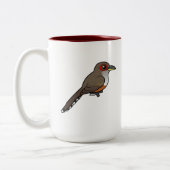 Birdorable Puerto Rican Lizard-Cuckoo Tweekleurige Koffiemok (Links)