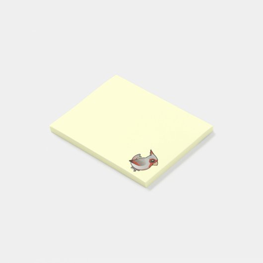 Birdorable Pyrhuloxia Post-it® Notes (Schuin)