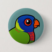 Birdorable Rainbow Lorikeet Ronde Button 5,7 Cm (Voorkant)