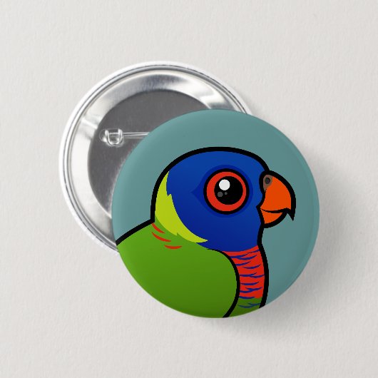 Birdorable Rainbow Lorikeet Ronde Button 5,7 Cm (Voorkant /achterkant)
