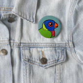 Birdorable Rainbow Lorikeet Ronde Button 5,7 Cm (In situ)