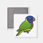 Birdorable Rainbow Loriket Magneet (Voorkant / Achterkant)