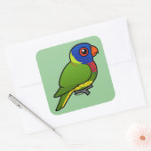 Birdorable Rainbow Loriket Vierkante Sticker (Envelop)