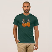 Birdorable Raptors op pompoenen T-shirt (Voorkant volledig)