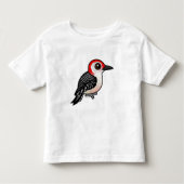 Birdorable Red-bellied Woodpecker Kinder Shirts (Voorkant)
