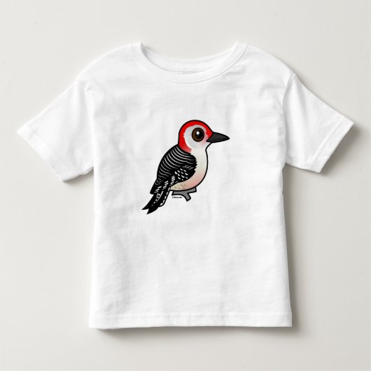 Birdorable Red-bellied Woodpecker Kinder Shirts (Voorkant)