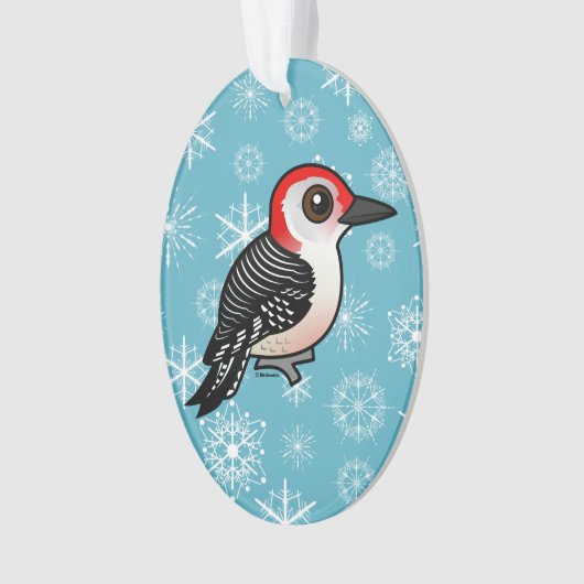 Birdorable Red-bellied Woodpecker Ornament (voorkant)
