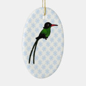 Birdorable Red-billed Streamertail Hummingbird Keramisch Ornament (Rechts)