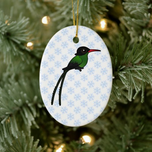 Birdorable Red-billed Streamertail Hummingbird Keramisch Ornament (Boom)