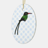 Birdorable Red-billed Streamertail Hummingbird Keramisch Ornament (Links)