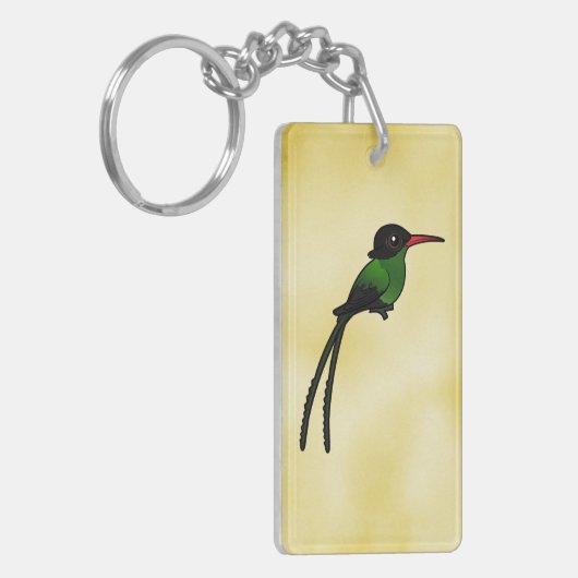 Birdorable Red-billed Streamertail Hummingbird Sleutelhanger (Voorkant Links)