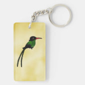 Birdorable Red-billed Streamertail Hummingbird Sleutelhanger (achterkant)