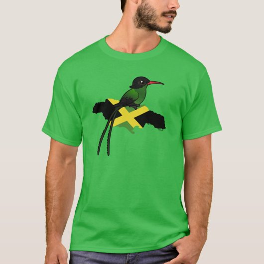 Birdorable Red-billed Streamertail van Jamaica T-shirt (Voorkant)