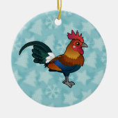 Birdorable Red Junglefowl Keramisch Ornament (Voorkant)
