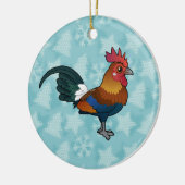 Birdorable Red Junglefowl Keramisch Ornament (Links)