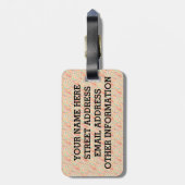 Birdorable Red-kopige Woodpecker Bagagelabel (Achterkant verticaal)