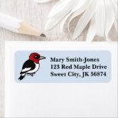 Birdorable Red-kopige Woodpecker Etiket (Insitu)