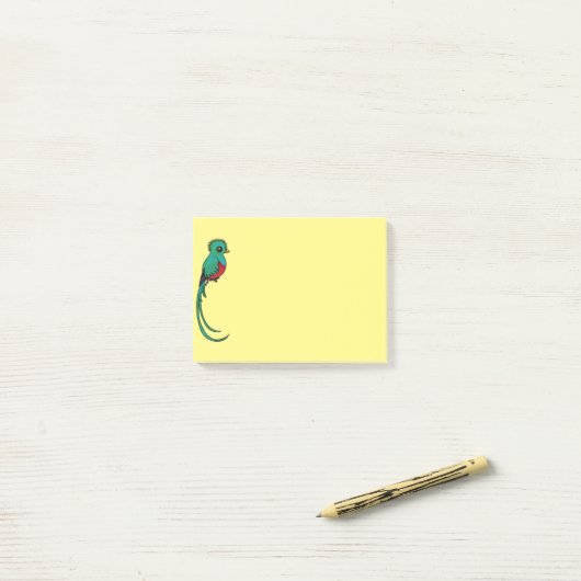 Birdorable Resplendent Quetzal Post-it® Notes (Op bureau)