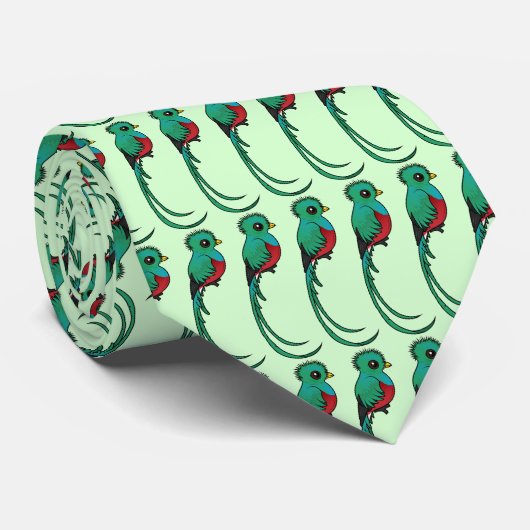 Birdorable Resplendent Quetzal Stropdas (Opgerold)