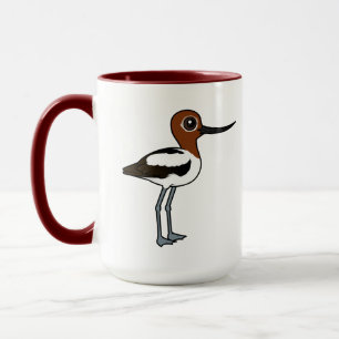 Birdorable Roodhals Avocet Schattigee Cartoon Bird Mok