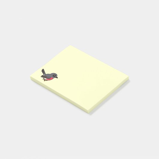 Birdorable Roos Robin Post-it® Notes (Schuin)