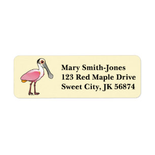Birdorable Roseate Spoonbill Etiket