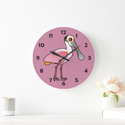 Birdorable Roseate Spoonbill Grote Klok (Huis)