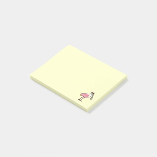 Birdorable Roseate Spoonbill Post-it® Notes (Schuin)