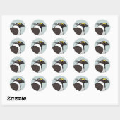 Birdorable Sage Grouse Ronde Sticker (Vel)