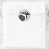 Birdorable Sage Grouse Ronde Sticker (Tas)